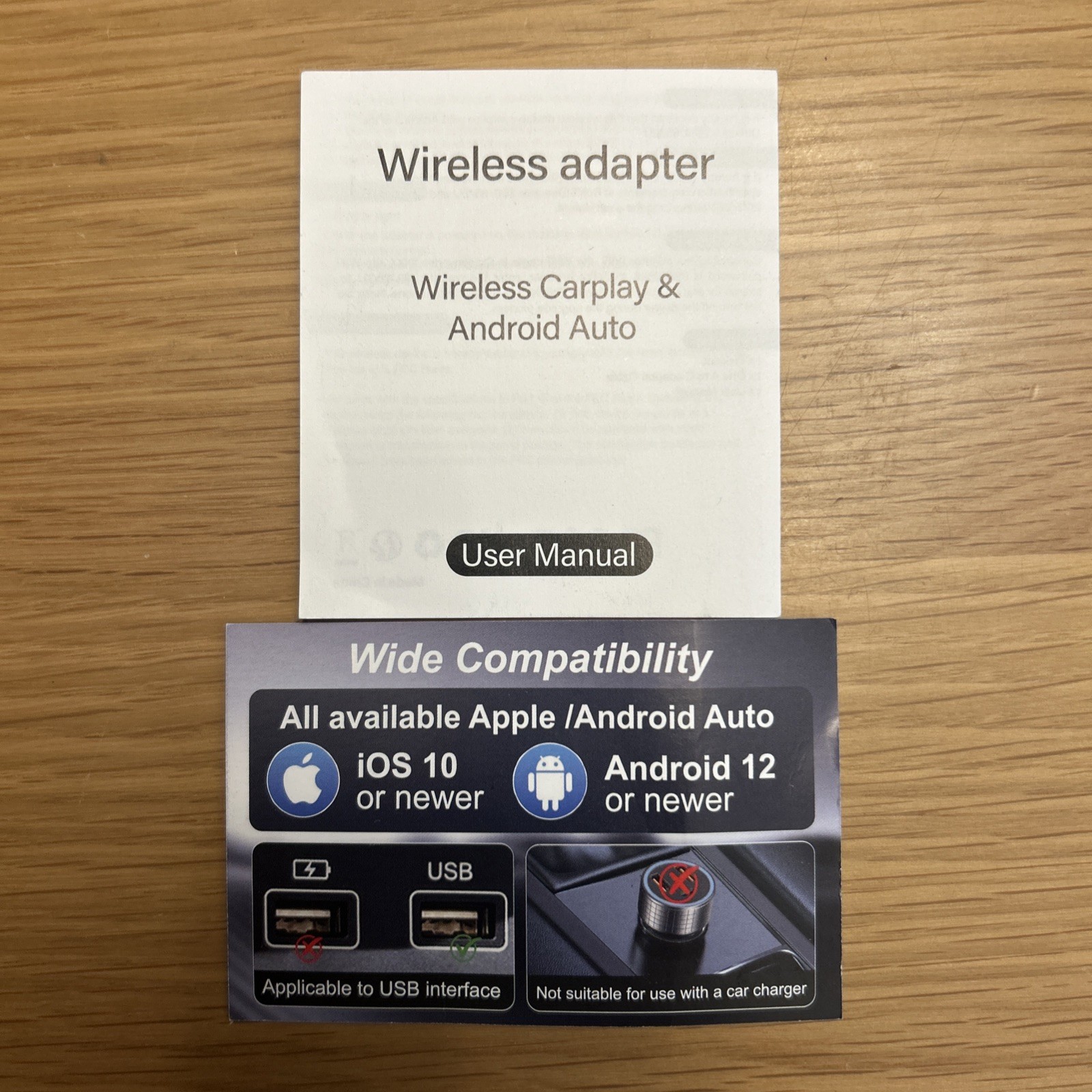 2026 Upgrade Mini Wireless CarPlay Adapter for CarPlay & Android Auto