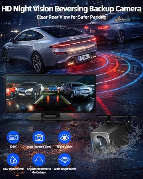 11.5″ Wireless Apple CarPlay Screen for Car, Portable Car Play & Android Auto