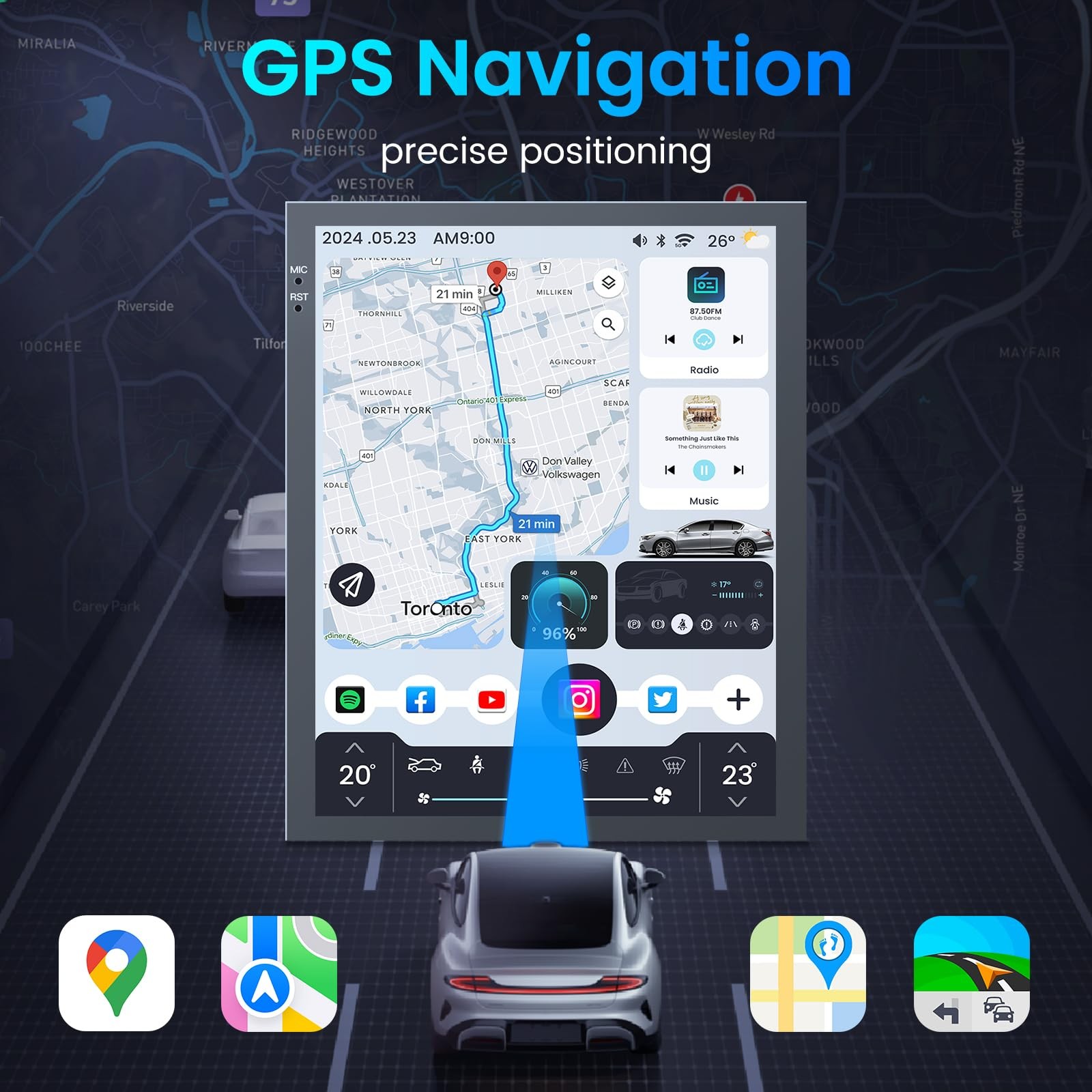 for Buick Lacrosse 2010-2013 Android Auto Navi Stereo Carplay 64G Car Radio