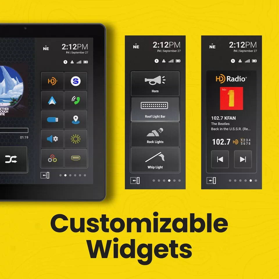 Stinger IX212 12.8″ Floating Multimedia Display System Car Wireless Carplay BT
