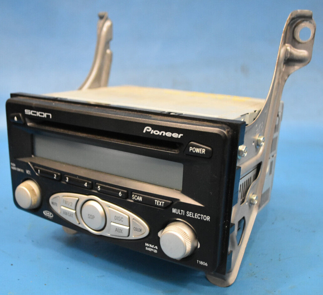 2006-2007 SCION TC RADIO AM FM CD SAT WMA MP3 PIONEER T1806 OEM 08600-21802
