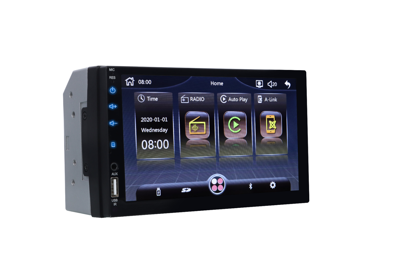 7″ Touch Screen Car Stereo Apple Carplay Android Auto AM FM Radio Player+Camera