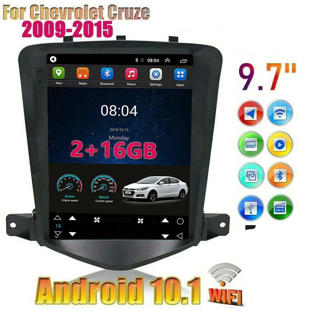 9.7″ Android 10.1 Car Radio Stereo GPS WiFi 4-core FM For Chevy Cruze 2009-2015