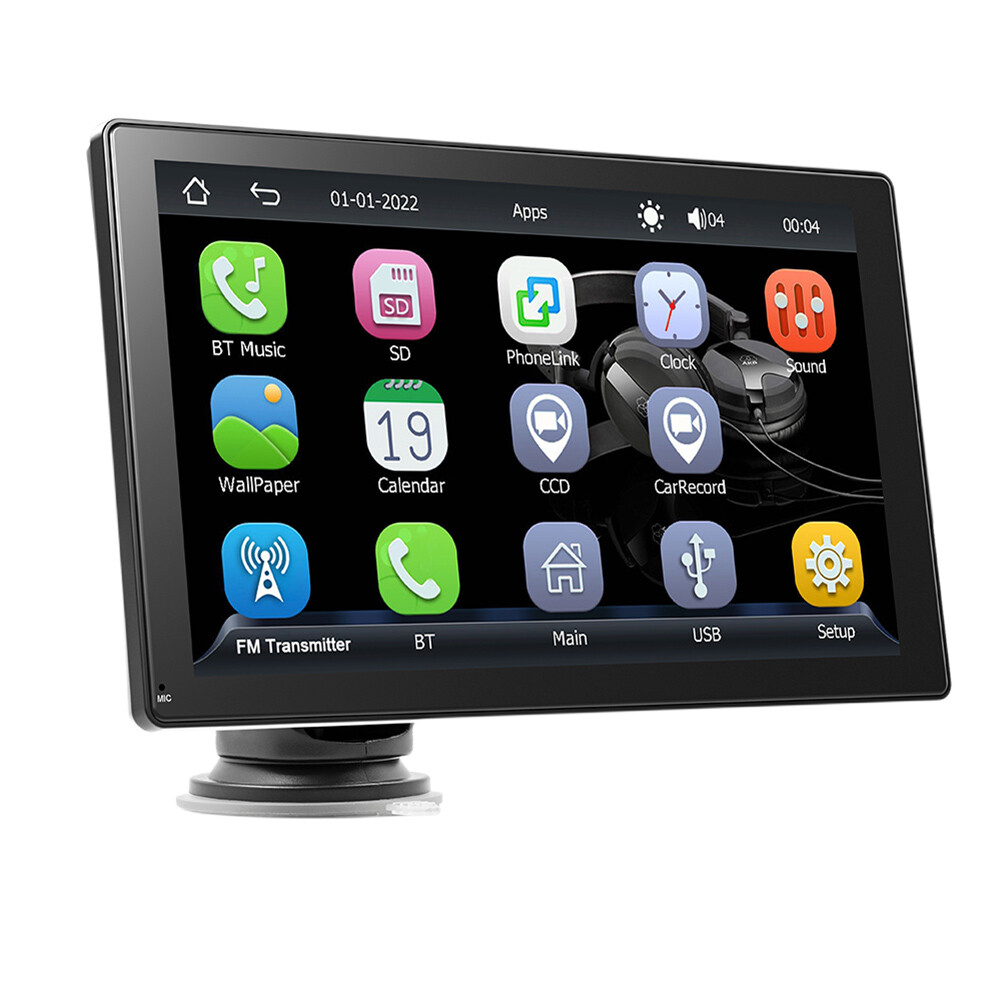 9 Inch Portable Car Stereo Radio Wireless Apple Carplay/Android Auto Head Unit
