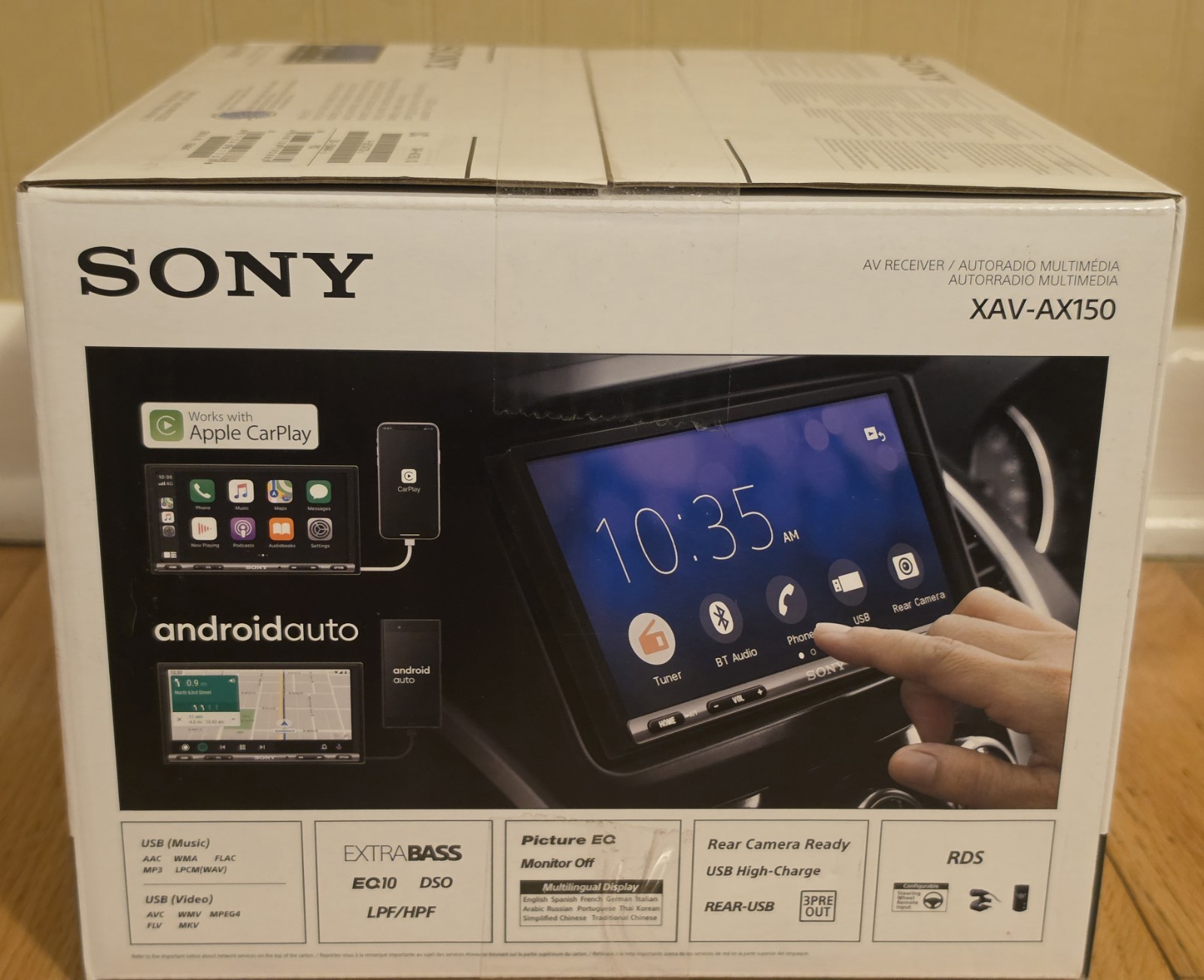 Sony XAV-AX150 6.95″ Apple CarPlay Android Auto Bluetooth Car Stereo NEW SEALED