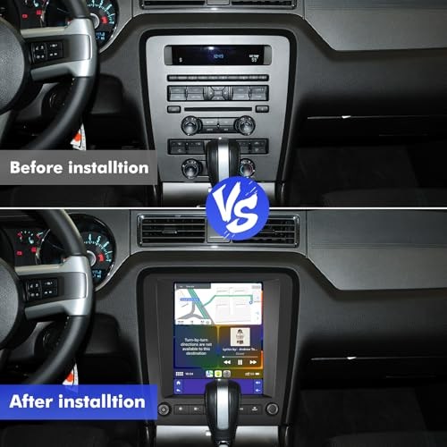9.7″ IPS Touchscreen Android 12 CarPlay Stereo for Ford Mustang 2010-14 Wireless