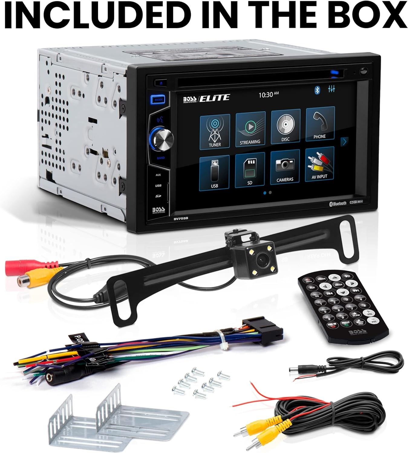BOSS BV755BLC 6.2″ Double Din Car Stereo CD USB Bluetooth + Backup Camera