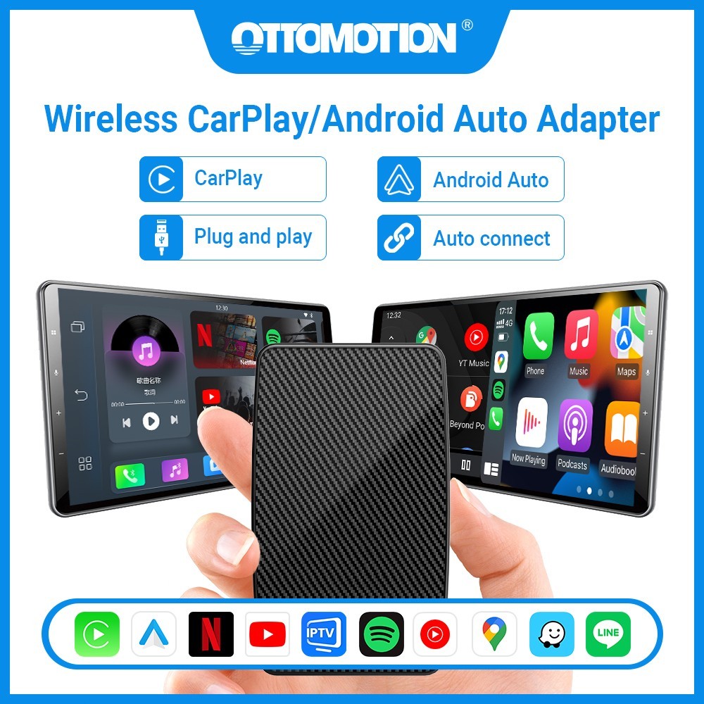 2024 AI Box Wireless Carplay & Android Auto YouTube & Netflix Multimedia Player