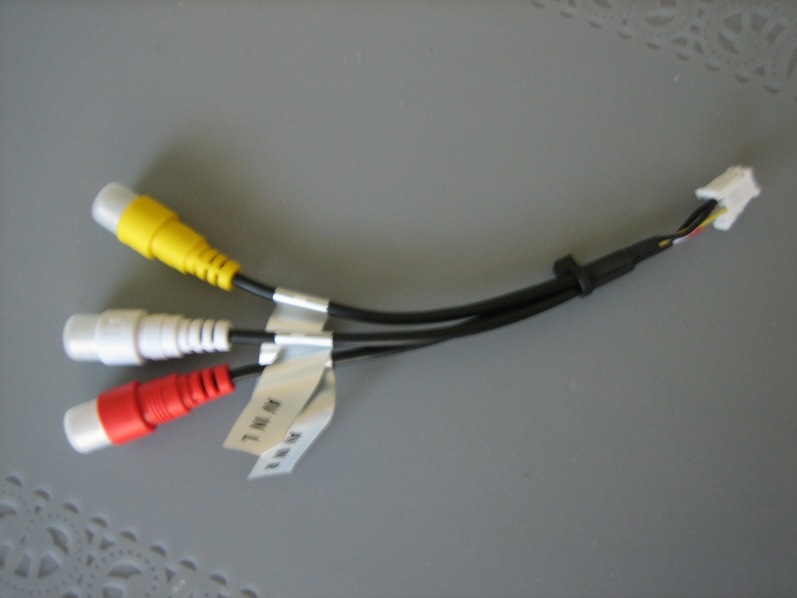Dual Axxera Original Pre-Amp In & AV/Video In RCA Cable for DMCPA11BT,XDCPA11BT