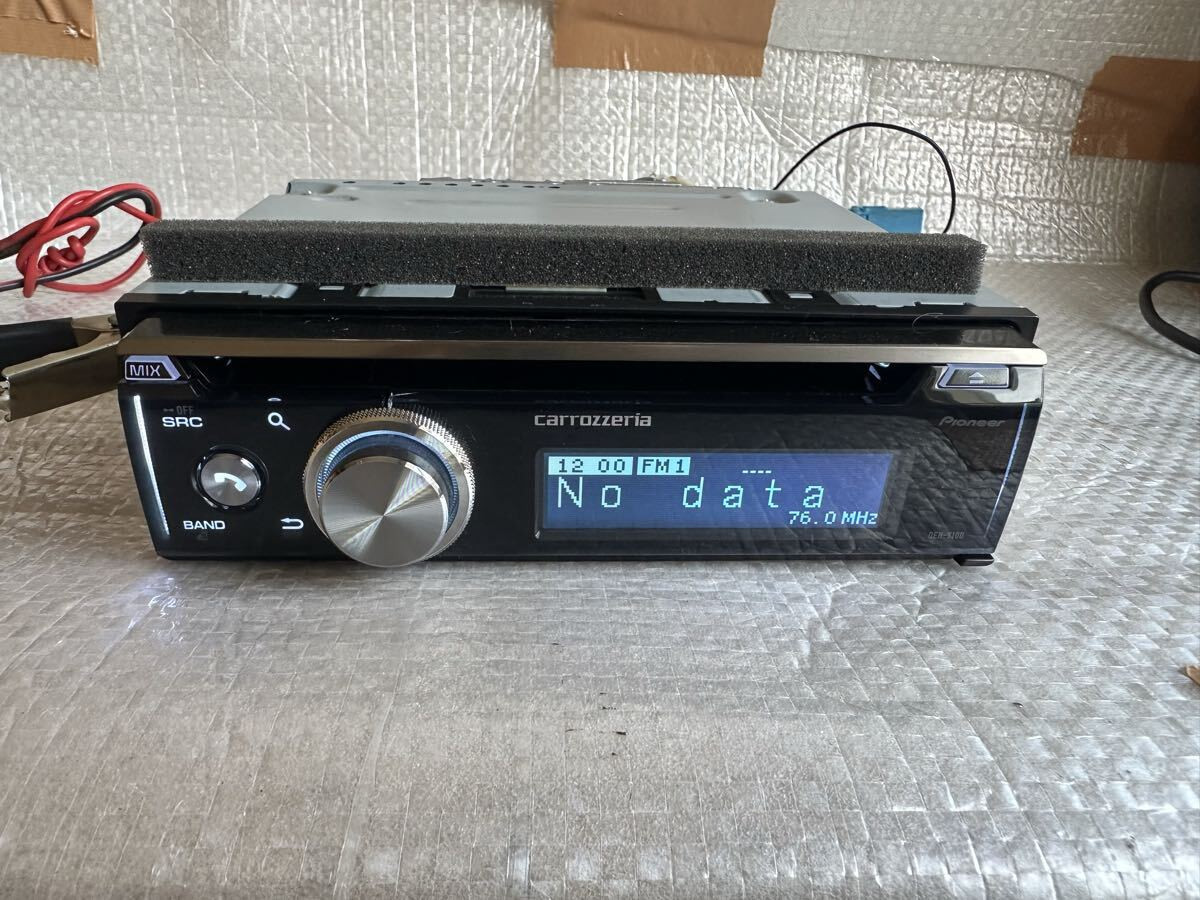 Pioneer Carrozzeria Car Audio DEH-7100 1D CD Bluetooth USB iPod iPhone AUX Used