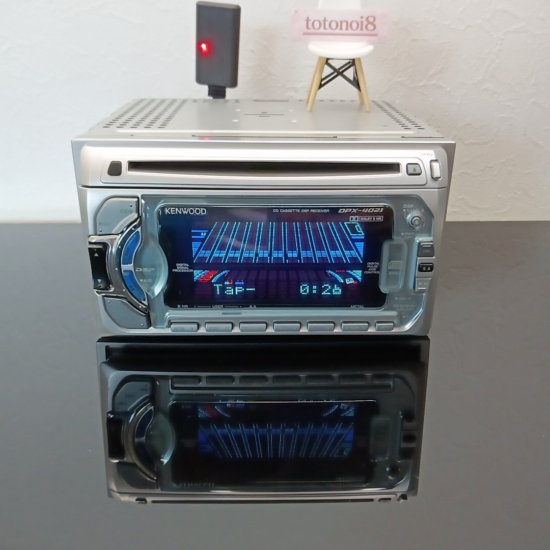 KENWOOD DPX-4021 2DIN CD/Cassette Car Audio DSP Receiver – Checked and Working