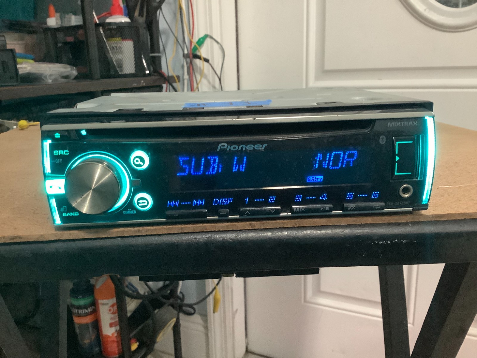 “Pioneer DEH‑X6700BT Bluetooth CD USB AUX Car Stereo + Wiring Harness Tested Wor