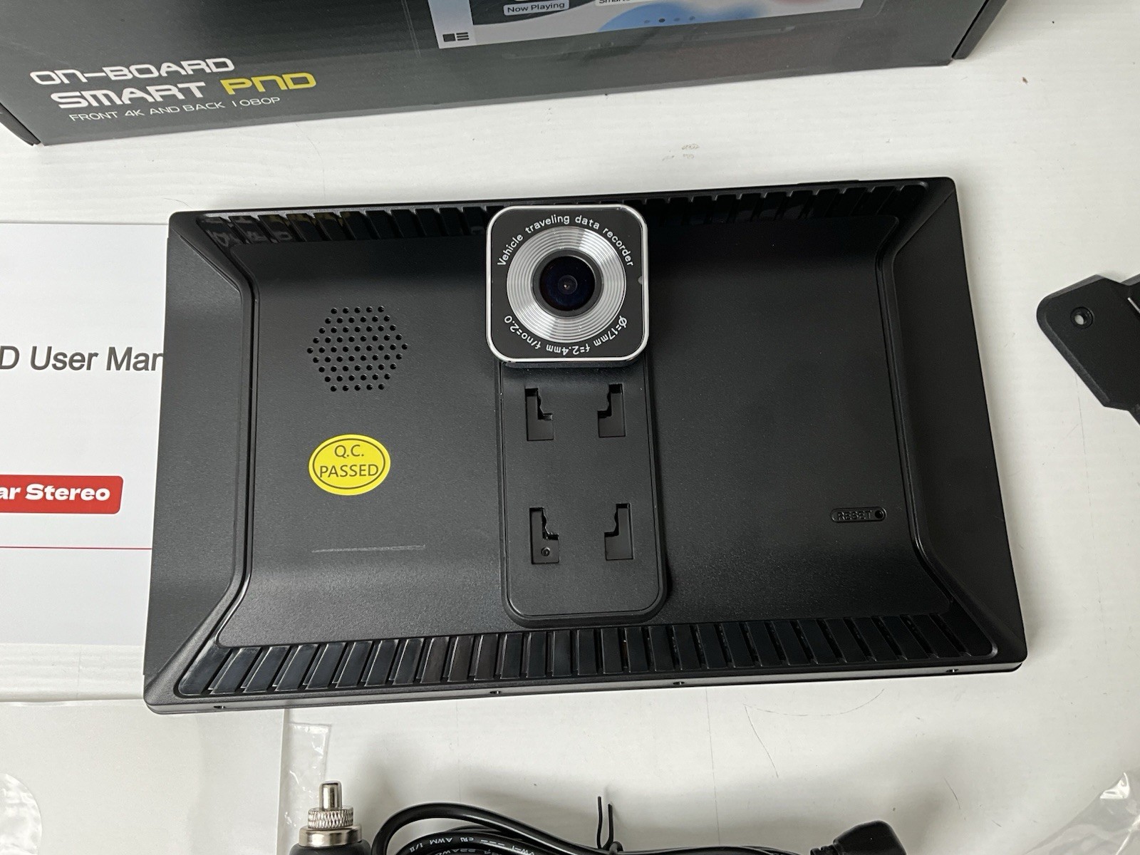 On-Dash Android GPS Smart Stereo Navigation Unit 4K Front 1080p Back Cameras