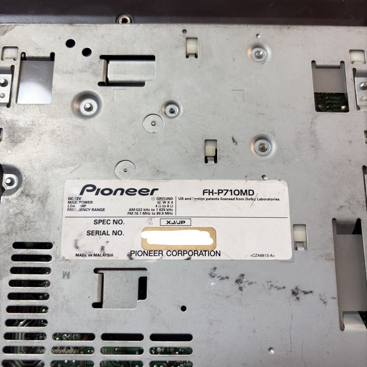Pioneer Carrozzeria FH-P710MD 2DIN CD MDLP Player Car Audio Good GP