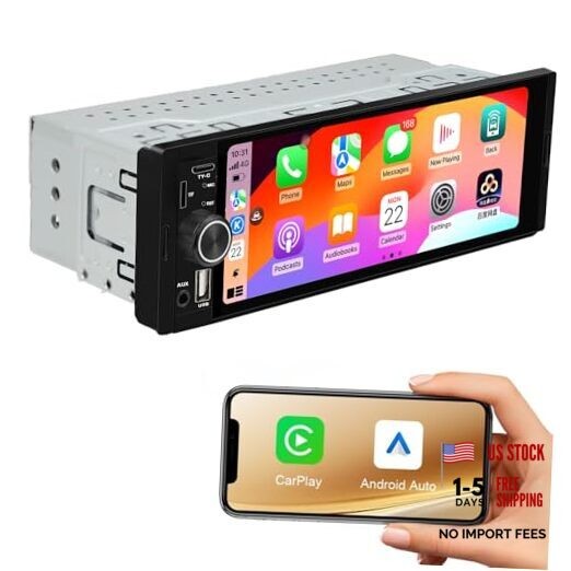 Single Din Car Stereo Radio Upgrade with CarPlay & Android 6.36″ touchscreen