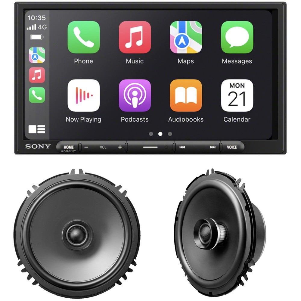Sony XAV-AX4000 with XS160GS 6.95″ Multimedia Receiver with 6.5″ Speakers