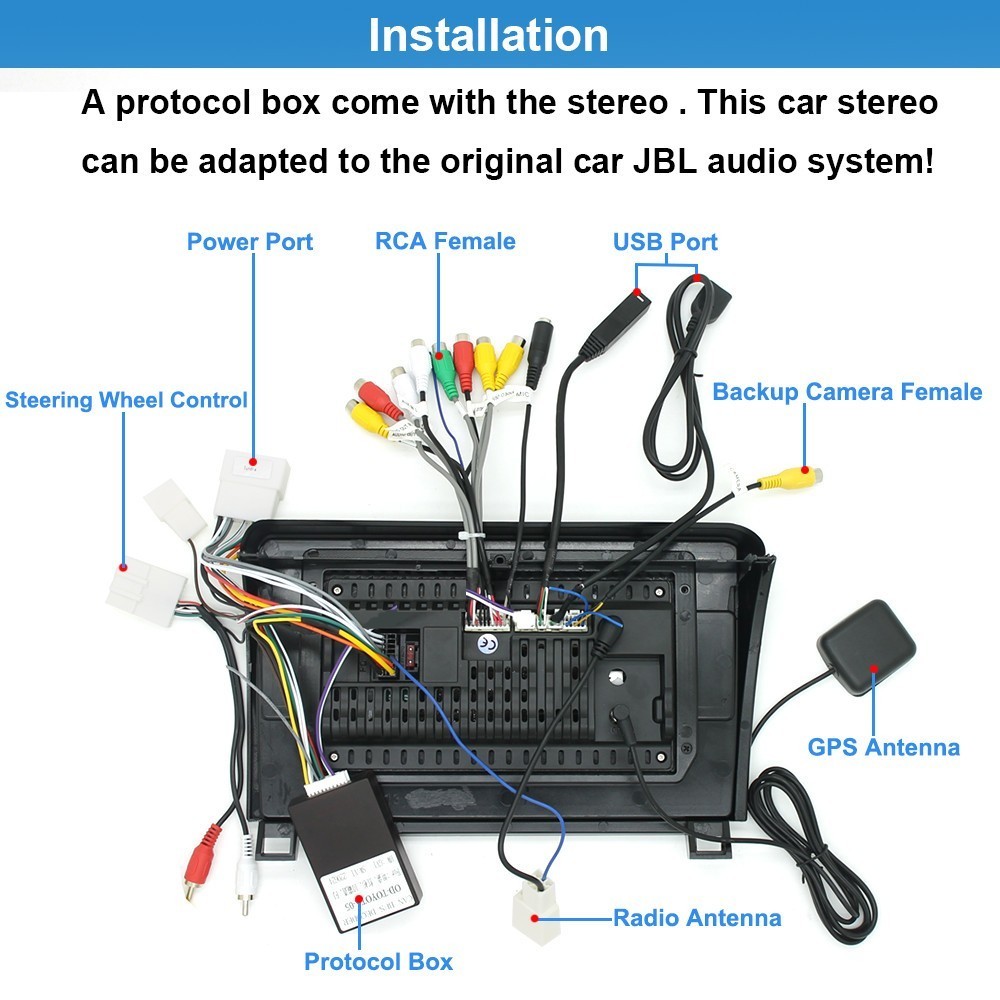 Car Stereo Radio Wireless Carplay For Toyota Tundra 2007-2013 fit Factory Camera