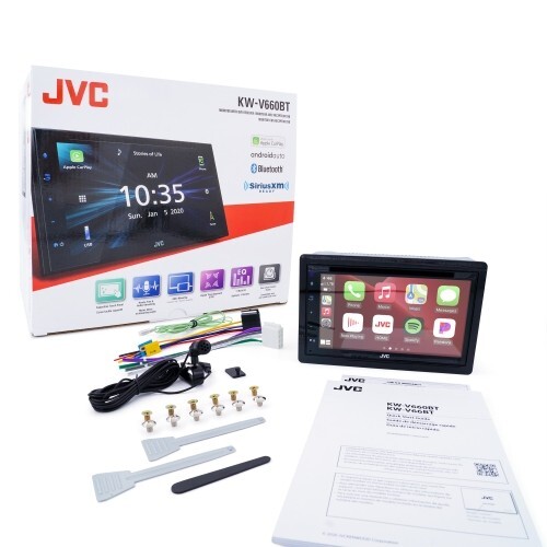 JVC KW-V660BT 6.8 inch Monitor with DVD Receiver USB Mirroring Apple Carplay
