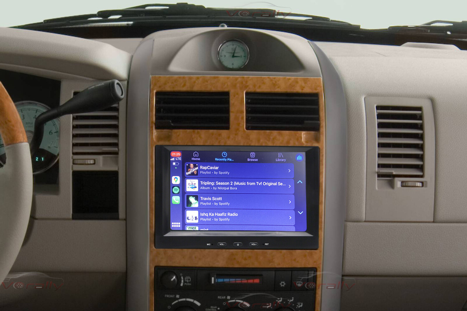 Para 2007-2009 Chrysler Aspen Android 14.0 Car Radio GPS Navi Wifi Apple Carplay