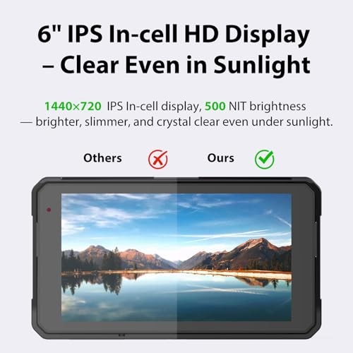 5″ Portable Motorcycle Touchscreen with Wireless CarPlay & Android Auto, W16