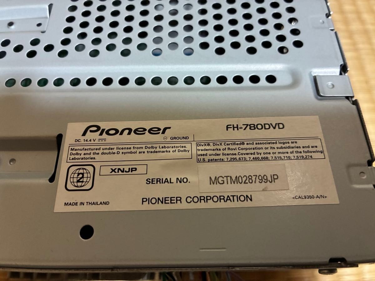 Used　Pioneer Carrozzeria FH-780DVD Double Din Car Deck Audio CD DVD Japan