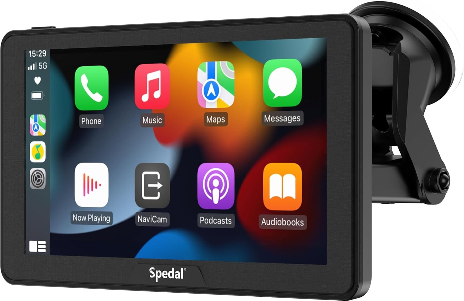 Spedal CL786 Car Stereo with Apple CarPlay, Android Auto, 7″ Touchscreen – Black