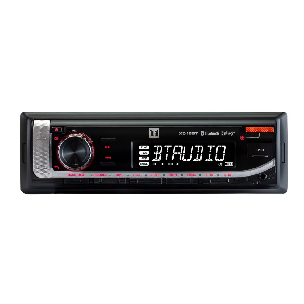 Single DIN Car Stereo with Bluetooth, USB, FM Radio, MP3 Player