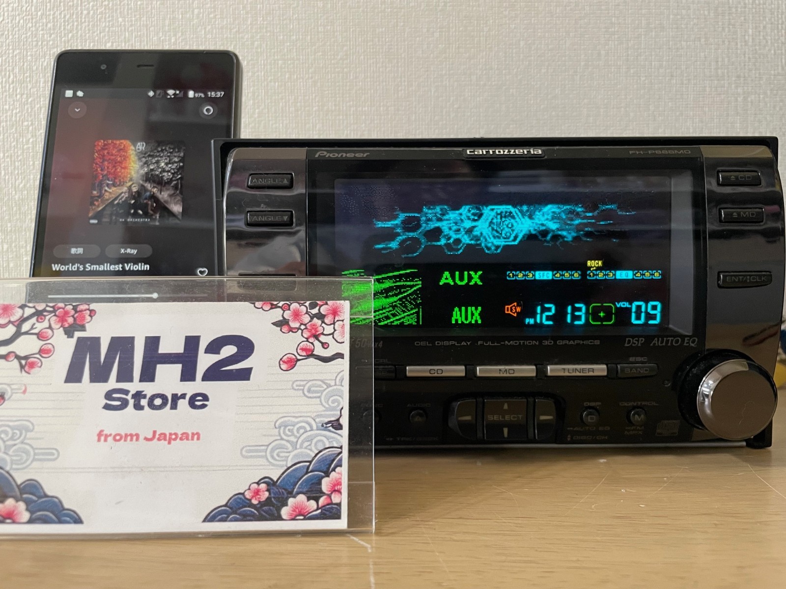 Pioneer Carrozzeria FH-P888MD 2Din Car Audio CD/MD Player Receiver Tested