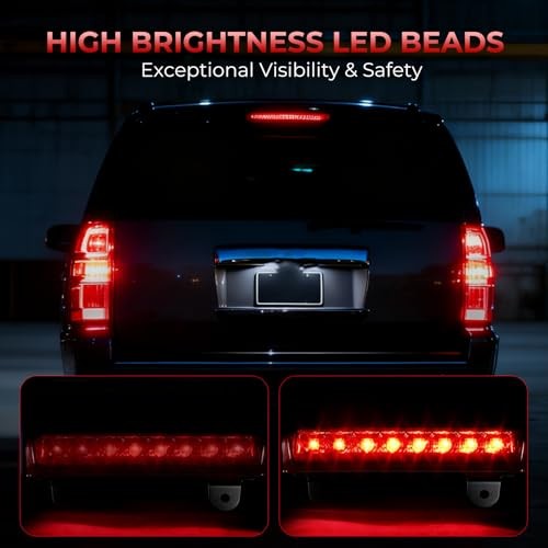 Replacement LED Third High Mount Brake Light with Cargo Light Red Color