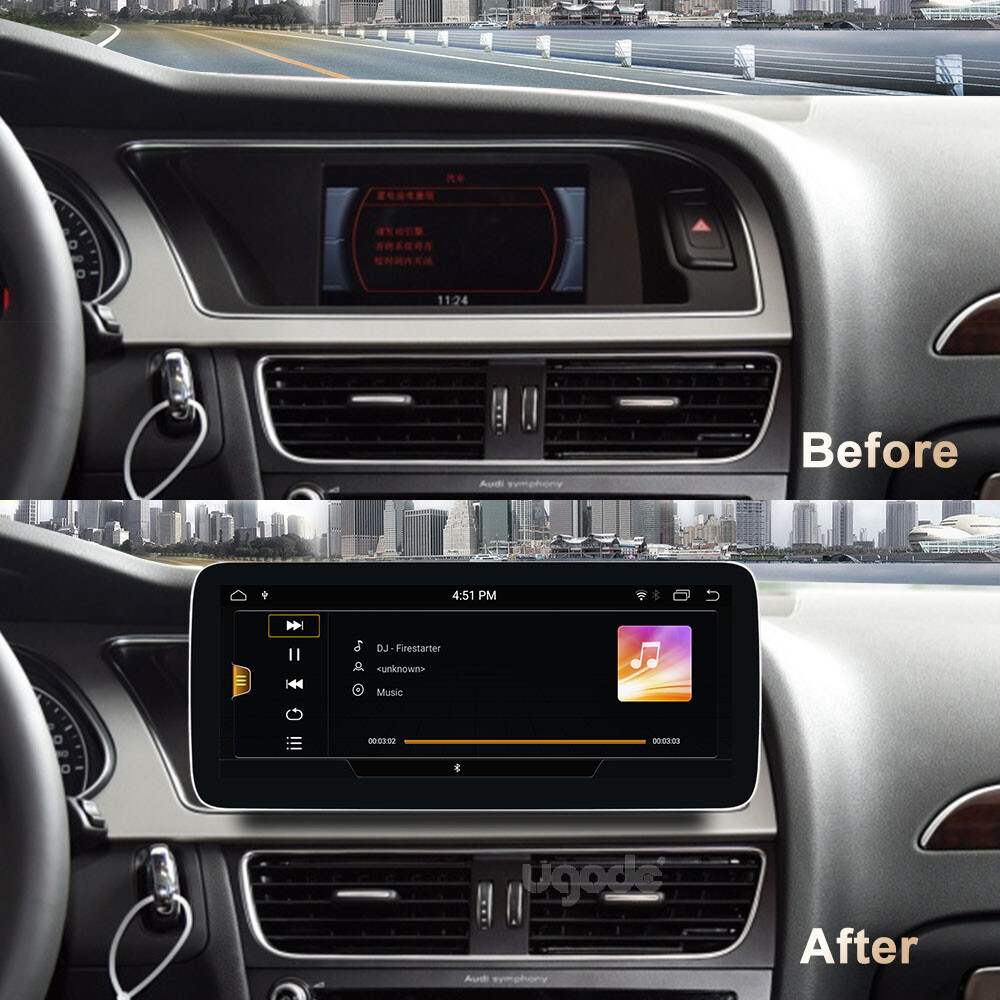 Ugode 10.25 Android10 Screen autoradio Display CarPlay GPS Audi A4 A5 2010-2016