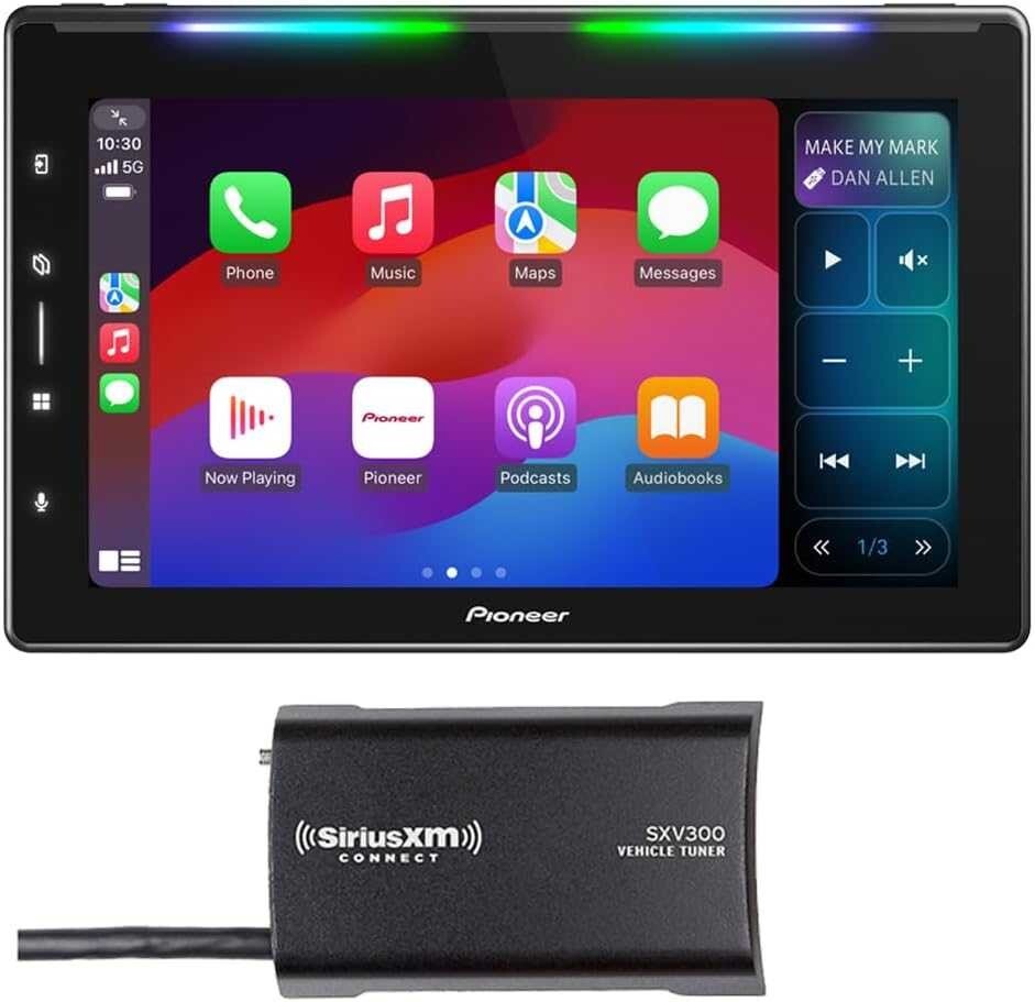 DMH-WT6000NEX 10.1 inch Android Auto CarPlay + SiriusXM Satellite SXV300V1 + Cam