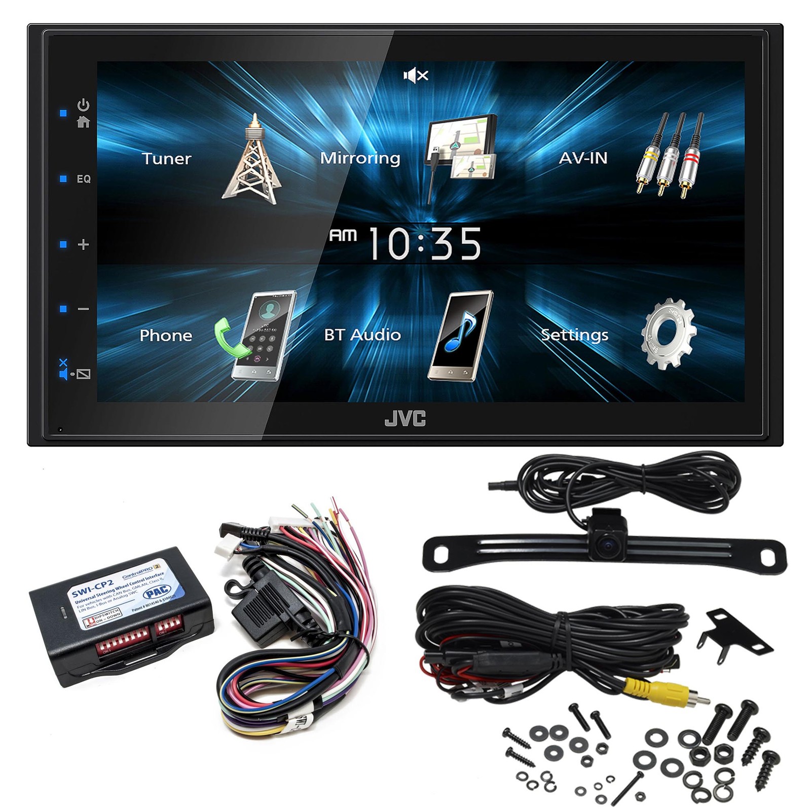 JVC KW-M150BT Digital Media Receiver with 6.8″ Monitor & Camera