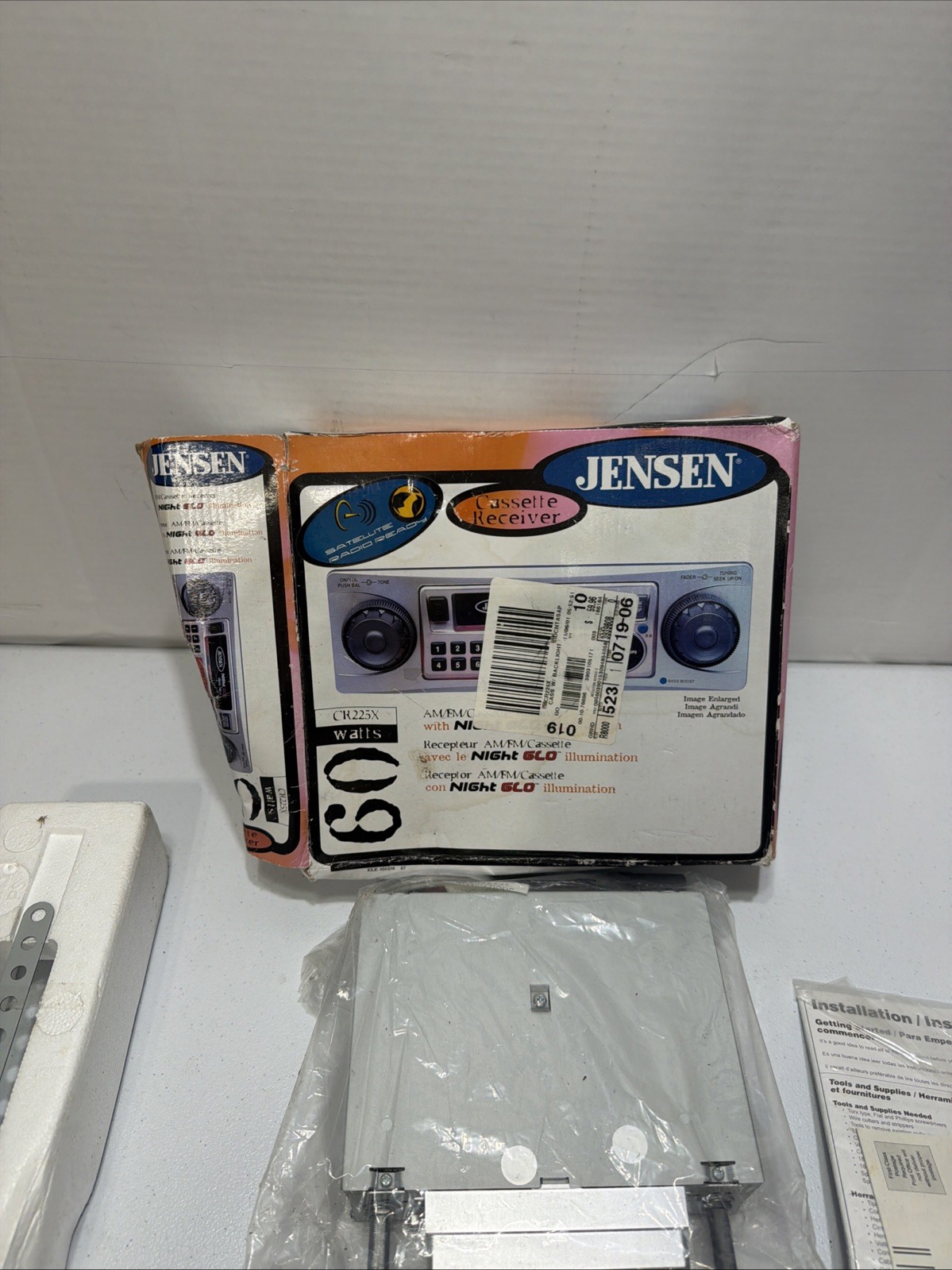 Jensen CR225X Car Stereo with Cassette AM/FM Radio New Open Box Never Used
