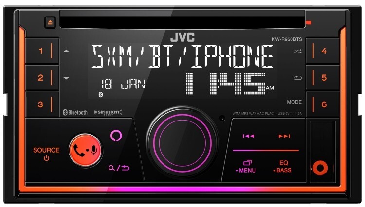 JVC KW-R950BTS 2-DIN CD Receiver w/ Bluetooth/ USB/ SiriusXM/ Alexa/ Remote App