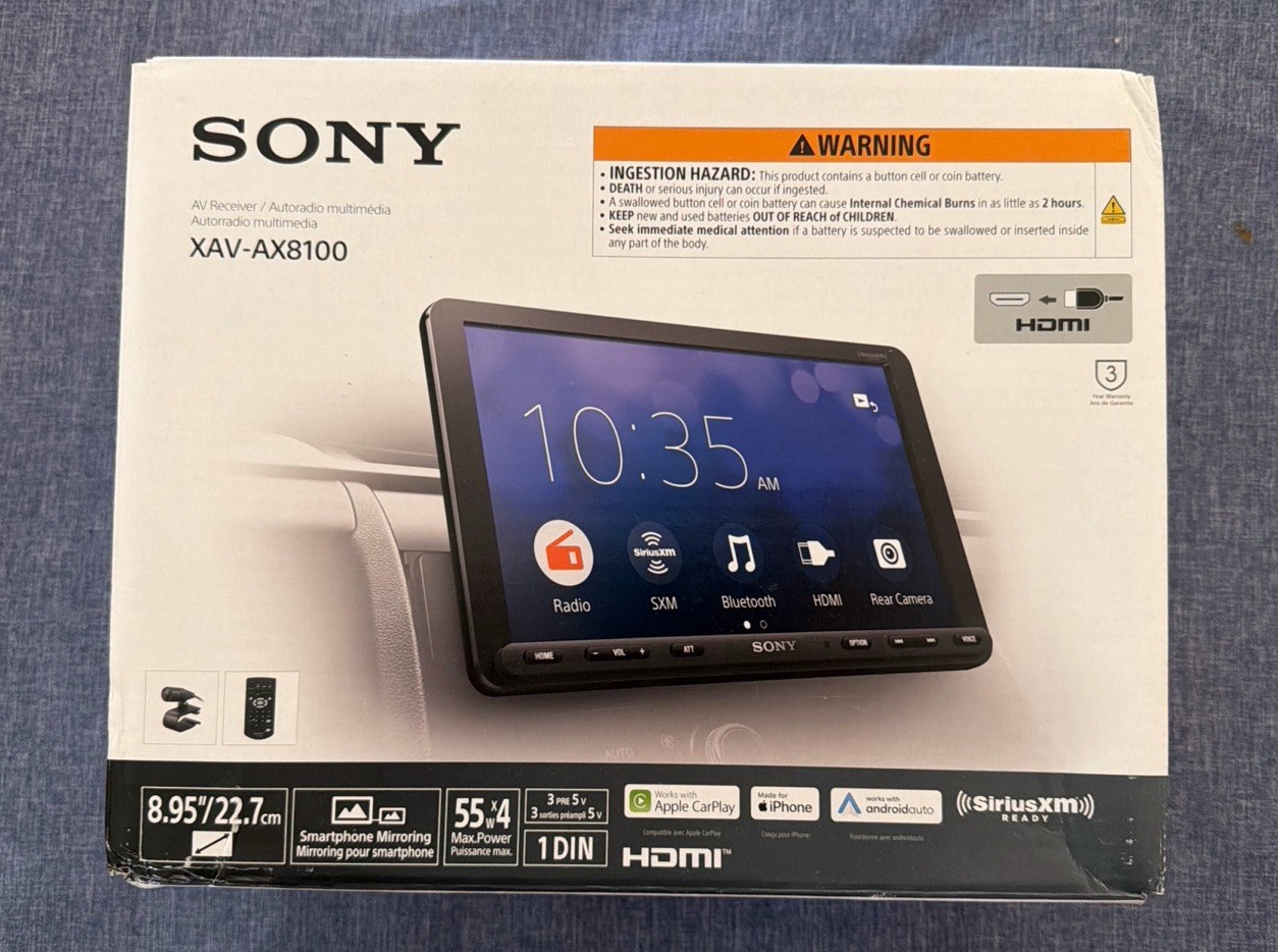 Sony XAV-AX7000 High Power 400w Bluetooth Media Android Auto Apple CarPlay USB