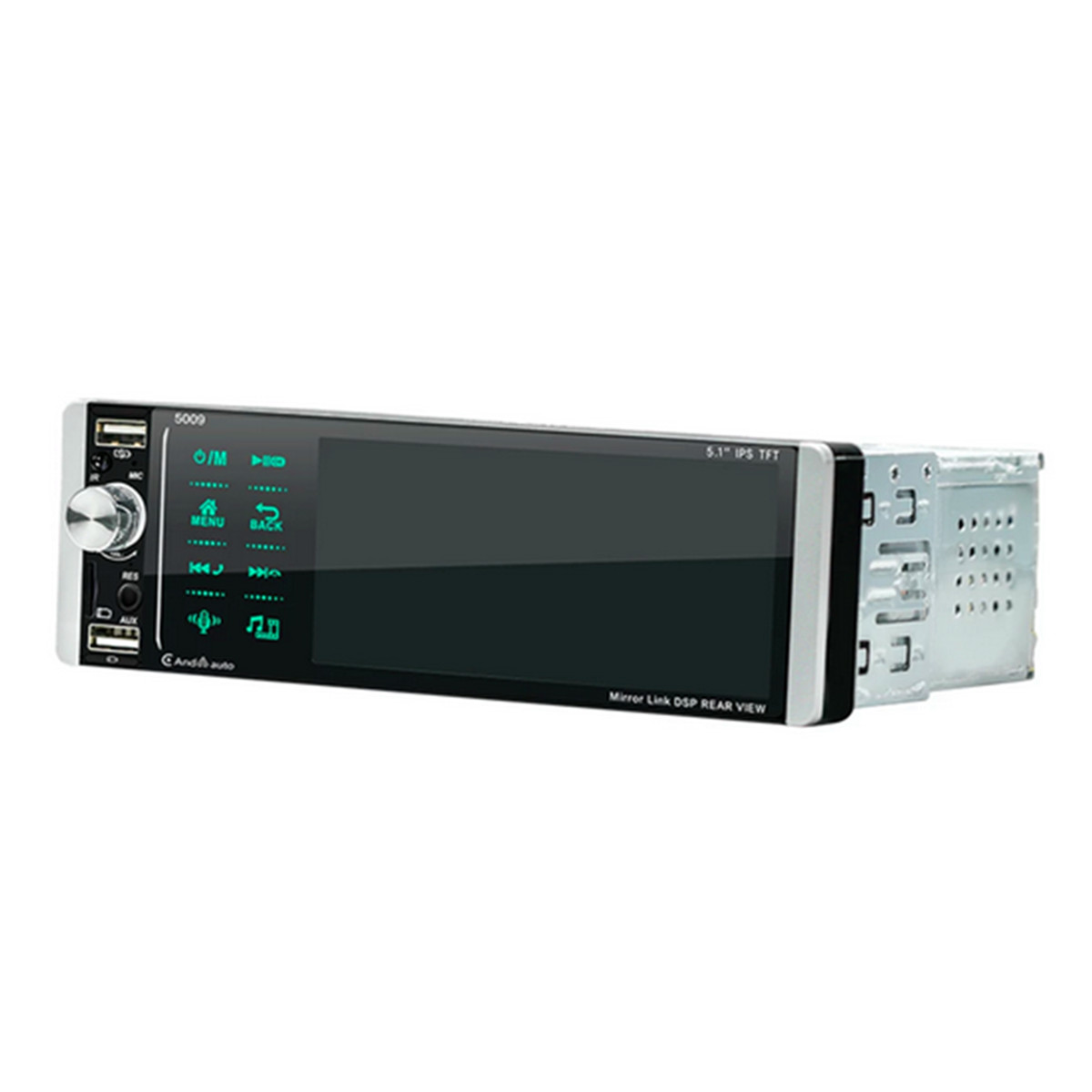 5.1in Car Radio Stereo Receiver 1 DIN MP5 Player Bluetooth For Apple Carplay