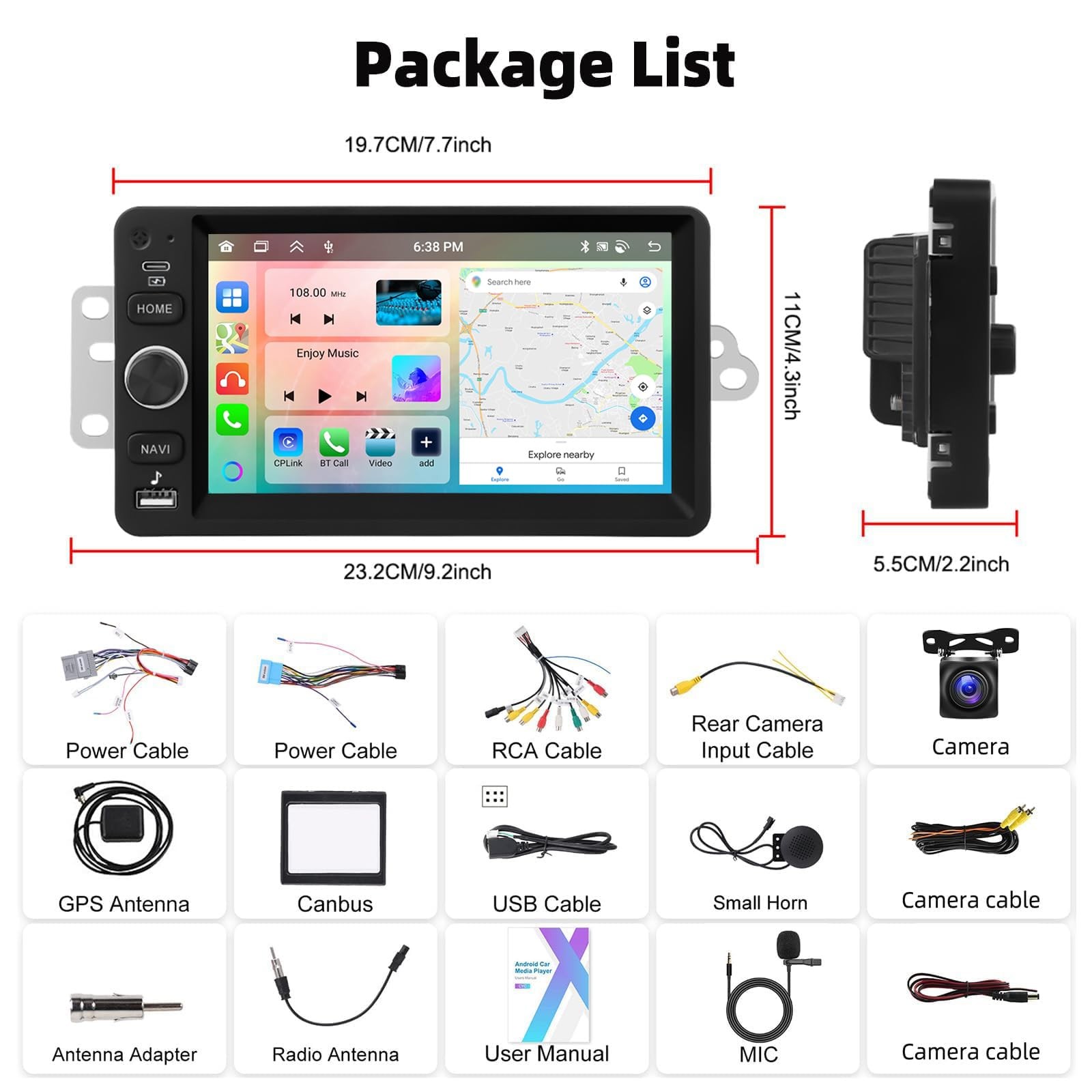 4G+64G 8 Core Android Car Stereo for Chevy Chevrolet Silverado SSR Tahoe 2003…