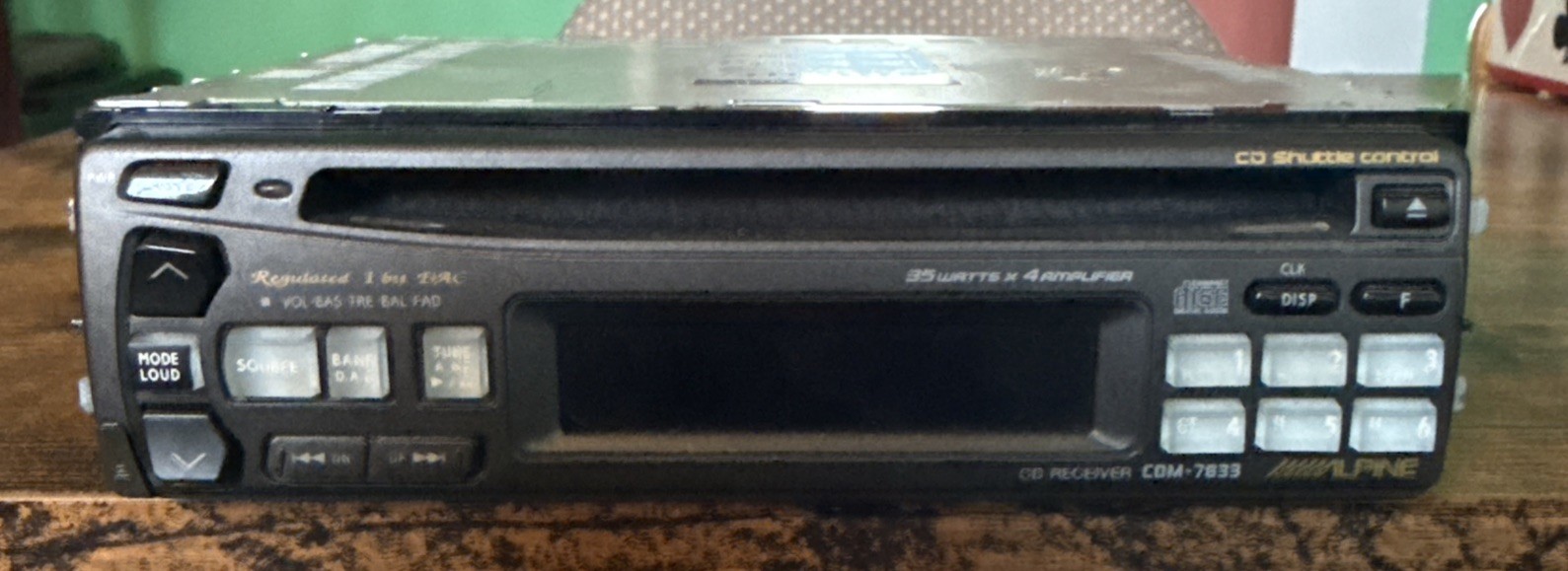 ALPINE CDM-7833 CAR STEREO CD Player VINTAGE RARE!