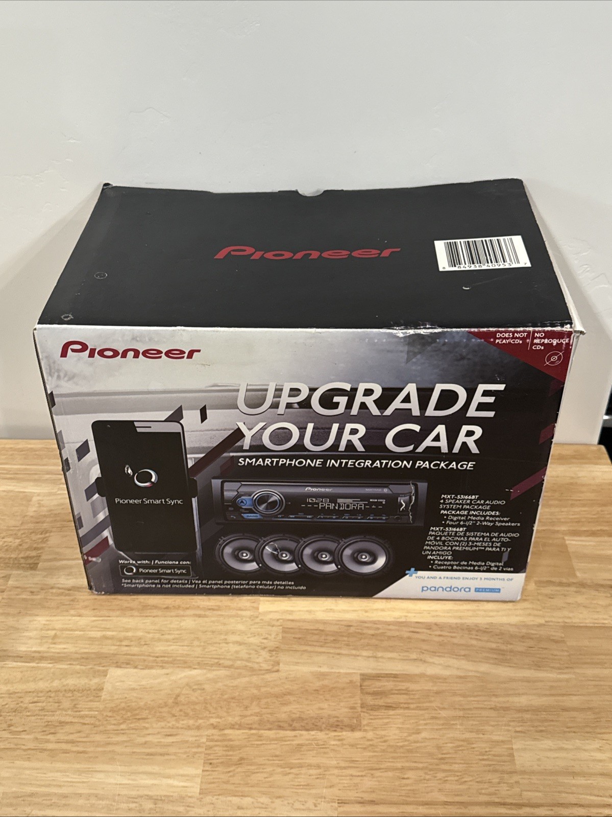 Pioneer Car Audio Receiver 4 x 6.5″ Speaker Bundle MVH-S310BT Bluetooth USB New