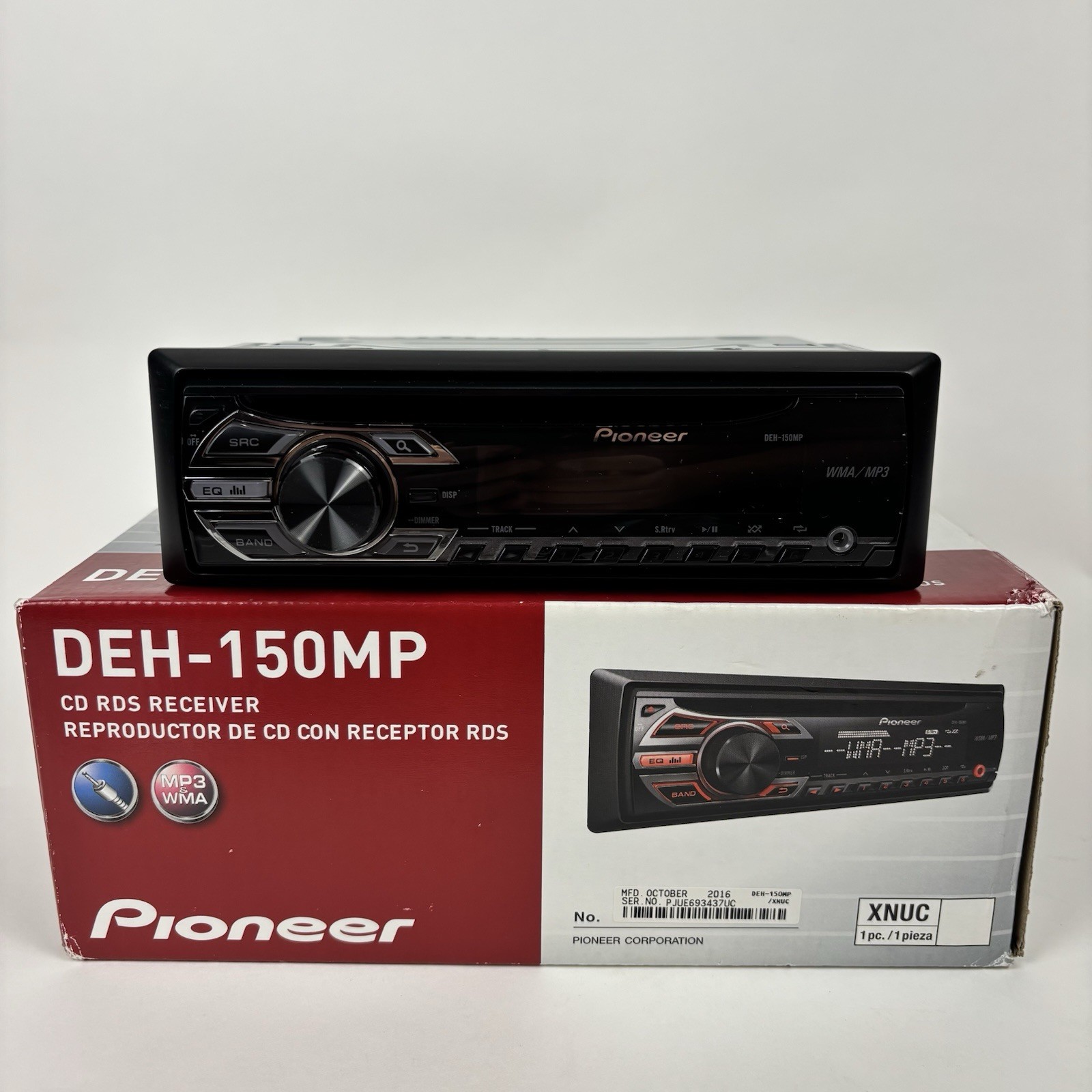 Pioneer DEH-150MP CD Car Stereo MP3 Player In-Dash Receiver AUX Remote NEW OPEN