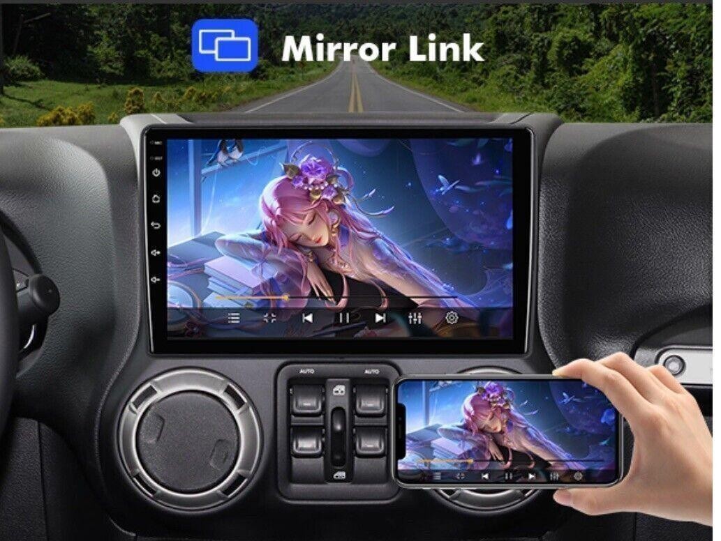 6+128G 10.1″ Android 12 QLED Double Din Stereo -Cherokee, Wrangler, Charger, Ram