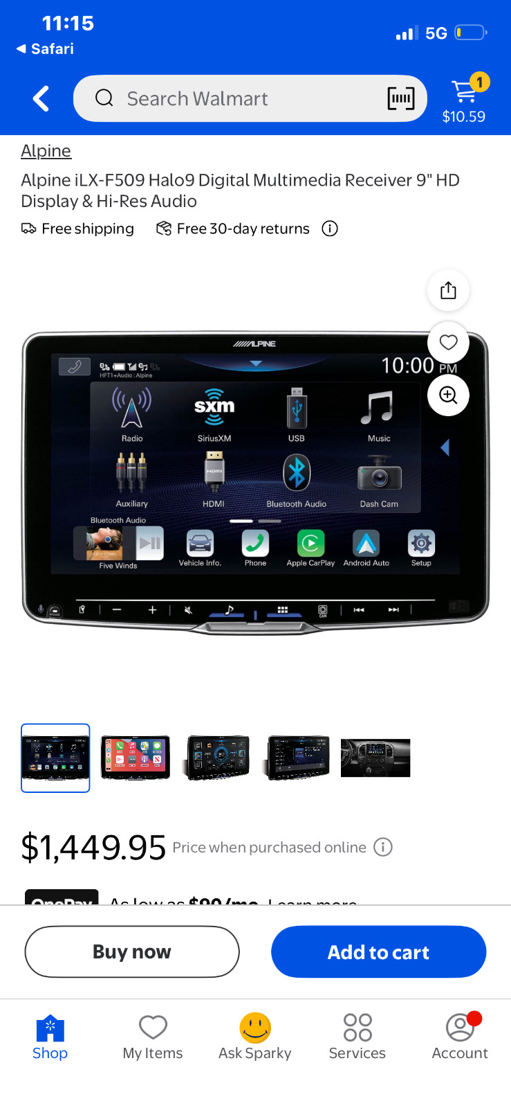 Alpine iLX-F509 Halo9 Digital Multimedia Receiver 9″ HD Display & Hi-Res Audio