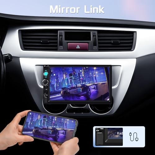 7 Inch Single Din Car Stereo MP5 Multimedia Player with Wireless Carplay