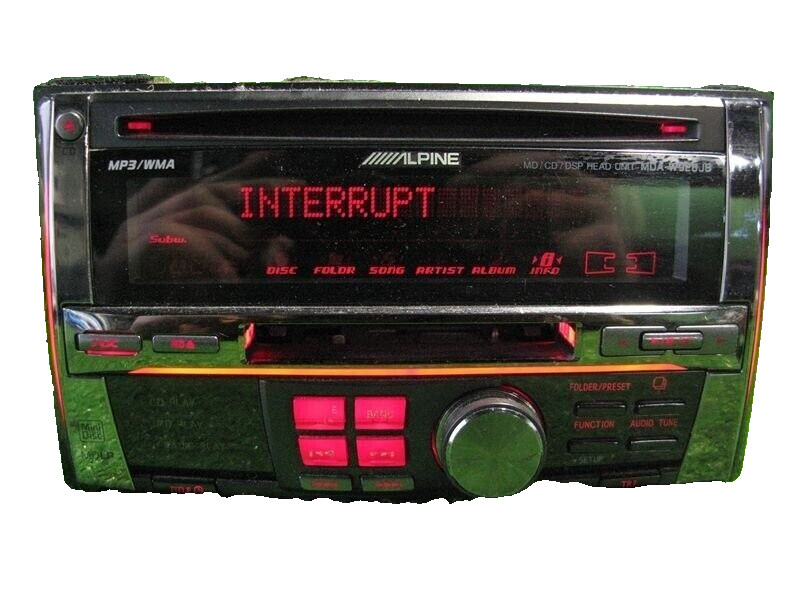 JUNK ALPINE MDA-W920JB Mini Disc MD/CD Player Car Stereo rare item from japan