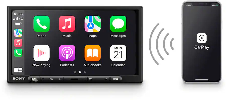 Sony XAV-AX4000 7-Inch Multimedia Receiver with Wireless Car Play/Android Auto