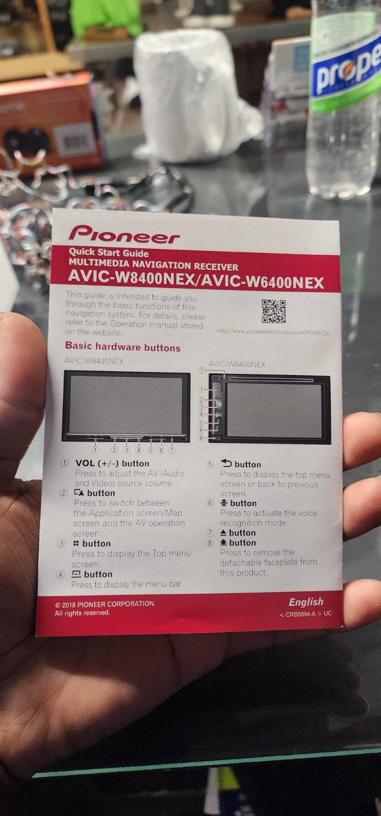 Pioneer AVIC-W6400NEX Brand new w/remote, manuals, never installed