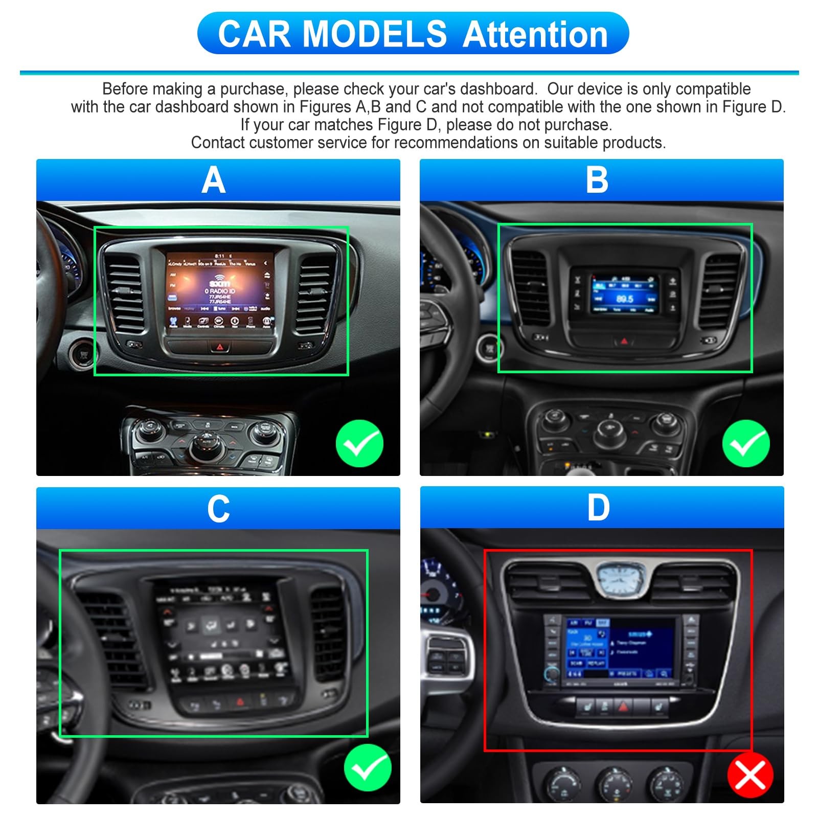 4+64GB For 2015-2019 Chrysler 200 200C 200S Android Car Stereo Radio carplay Cam