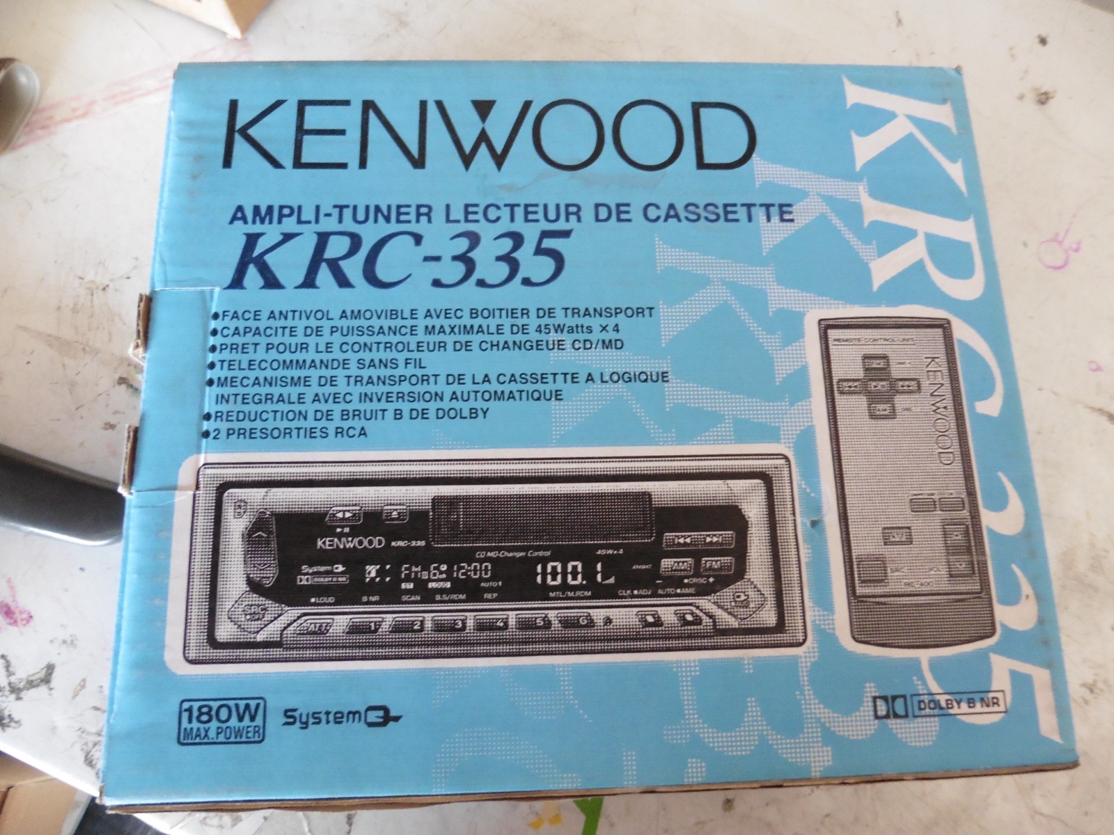 NOS Vintage 90’s Kenwood KRC-335 Car Cassette Stereo Receiver