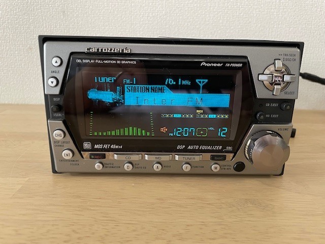 Pioneer Carrozzeria FH-P99MDR 2Din Car Audio CD MD Bluetooth Player Tested