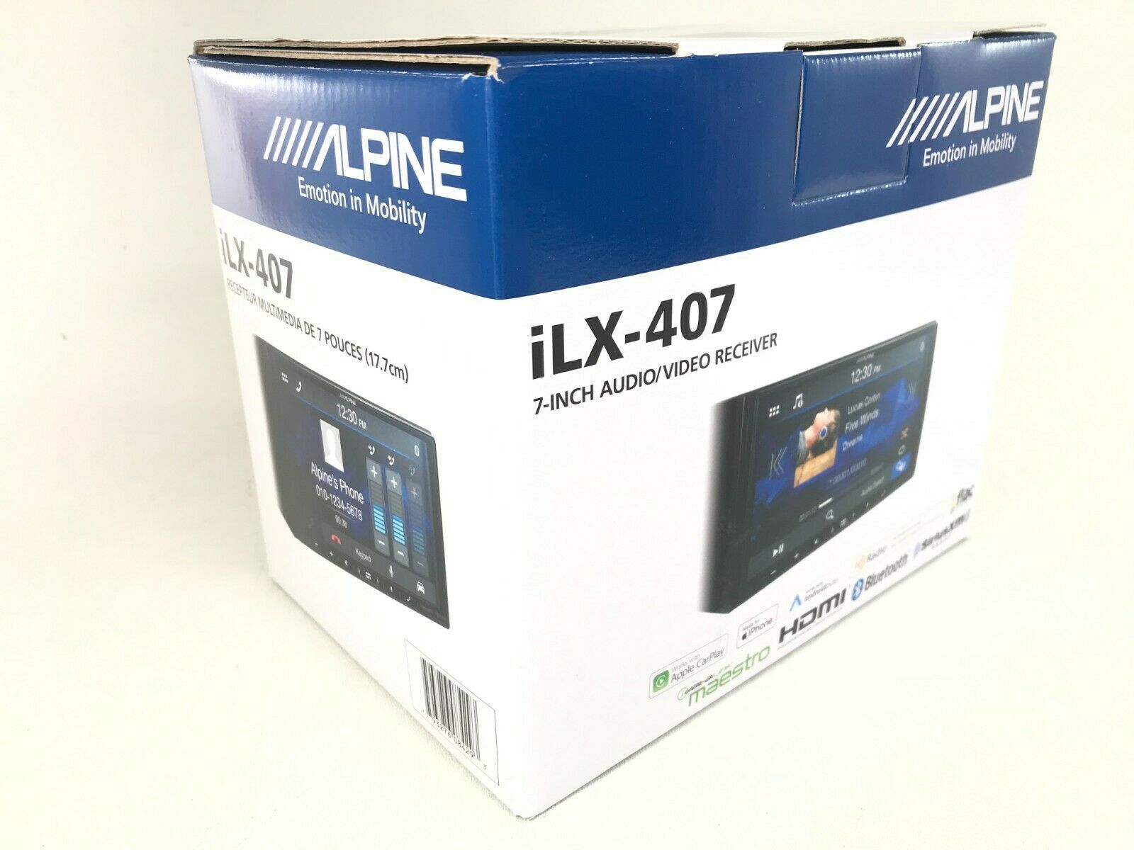 Alpine iLX-407 Bluetooth Multimedia Apple CarPlay Android Auto HD Radio HDMI 7″